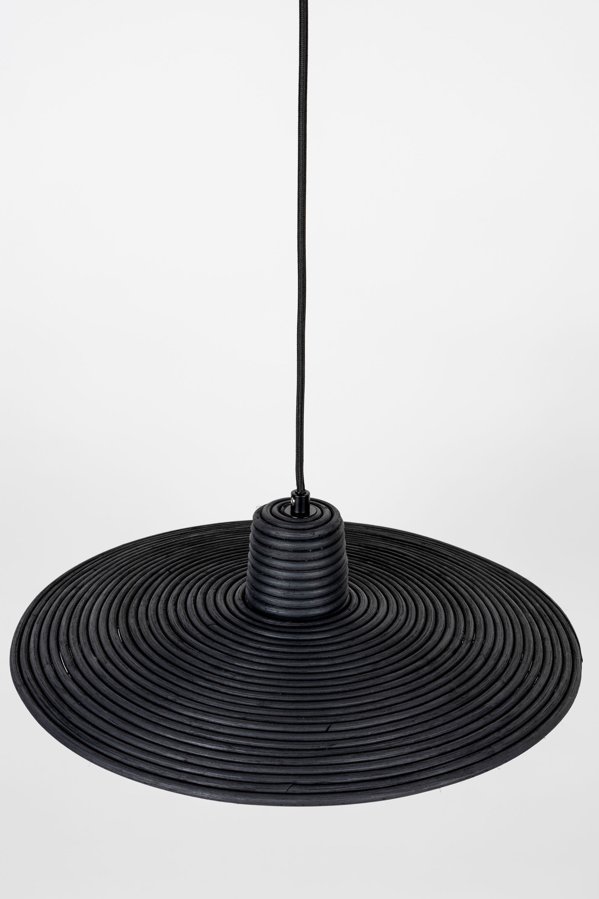 Zuiver Balance Black Rattan Pendant Lamp Medium